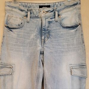 Light Blue Cargo Jeans Worn Once